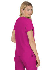 koi - Basics - Women's Four-Pocket Stretch V-Neck Becca Top