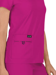 koi - Basics - Women's Four-Pocket Stretch V-Neck Becca Top