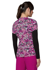 koi - Basics - Women's Two-Pocket Athletic-Inspired, Breathable Mesh Leslie Top