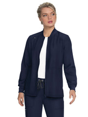 koi - Next Gen - Women's Four-Pocket Zipper Front Stretch Always in Motion Jacket