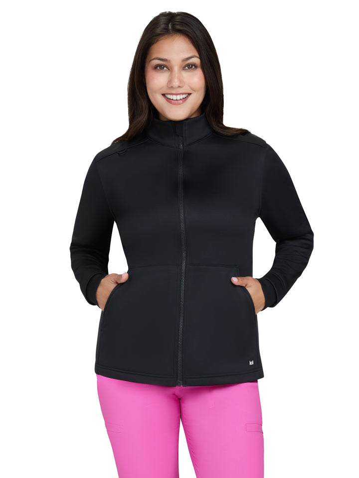 koi - Essentials - Womens Three-Pocket Fleece Jaqueline Jacket