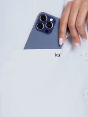 koi - Essentials - Womens Three-Pocket Water Repellent 32" Connect Lab Coat