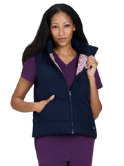 koi - Essentials - Women’s Two-Pocket Nula Puffer Vest