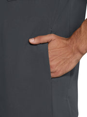 koi - Next Gen - Men's Three-Pocket Henley Neck Scrub Top