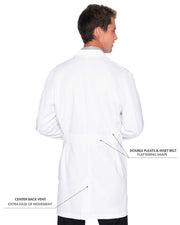 Landau - Essential Lab Coats - Men's Five-Pocket Poly/Cotton 37" Full-Length Lab Coat