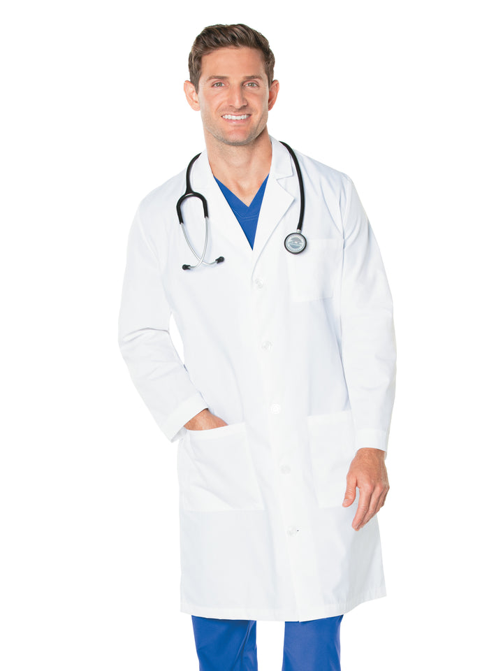 Landau - Essential Lab Coats - Men's Three-Pocket 41.5" Full-Length Lab Coat