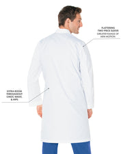 Landau - Essential Lab Coats - Men's Three-Pocket 41.5" Full-Length Lab Coat