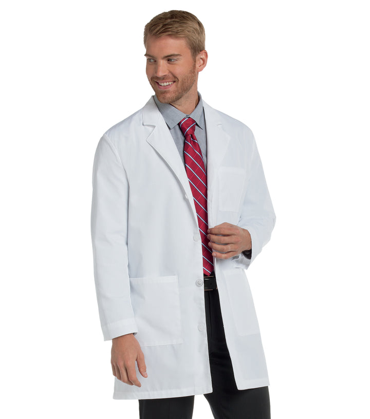 Landau - Essential Lab Coats - Men's Three-Pocket 35.5" Mid-Length Lab Coat