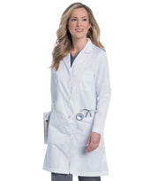 Landau - Essential Lab Coats - Women's Five-Pocket 38" Full-Length Lab Coat