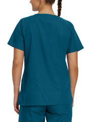 Landau - ScrubZone - Women's Three-Pocket Clean Back V-Neck Top
