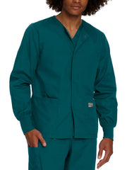 Landau - ScrubZone - Unisex Three-Pocket Snap-Front Warm-Up Jacket