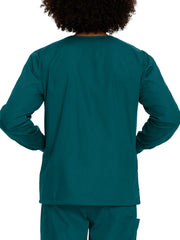 Landau - ScrubZone - Unisex Three-Pocket Snap-Front Warm-Up Jacket