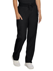 Landau - Forward - Women's Seven-Pocket Mid-Rise Rib-Knit Elastic Waist Cargo Pant