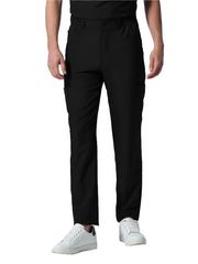 Landau - Forward - Men's Eight-Pocket Mid-Rise Rib-Knit Elastic Waist Cargo Pant