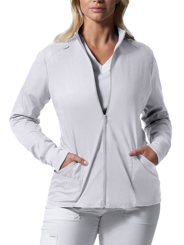 Landau - ProFlex - Women's Three-Pocket Mock Neck Zip-Front Jacket