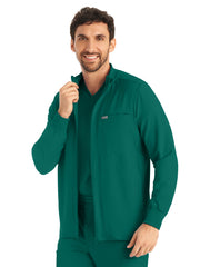 Landau - Forward - Men's Three-Pocket Mock-Neck Zip-Front Jacket