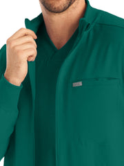 Landau - Forward - Men's Three-Pocket Mock-Neck Zip-Front Jacket