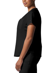 Landau - ProFlex - Women's Two-Pocket Back Princess Seamed V-Neck Top