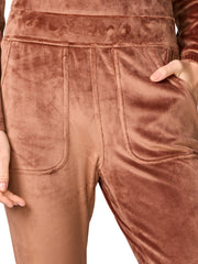 Med Couture - MC Lifestyle - Women's 4-Pocket Velour Flare Leg Pant