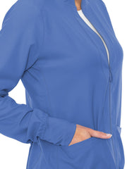 Med Couture - MC Insight - Women's 3-Pocket Zip Front Warm-Up Jacket