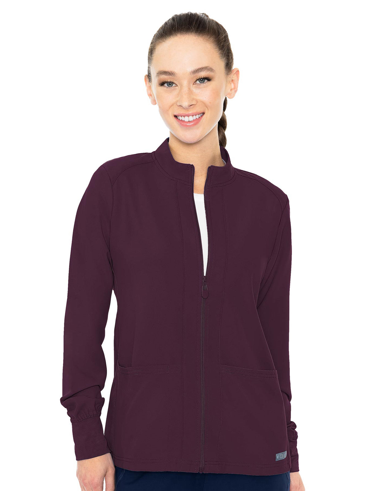 Med Couture - MC Insight - Women's 3-Pocket Zip Front Warm-Up Jacket