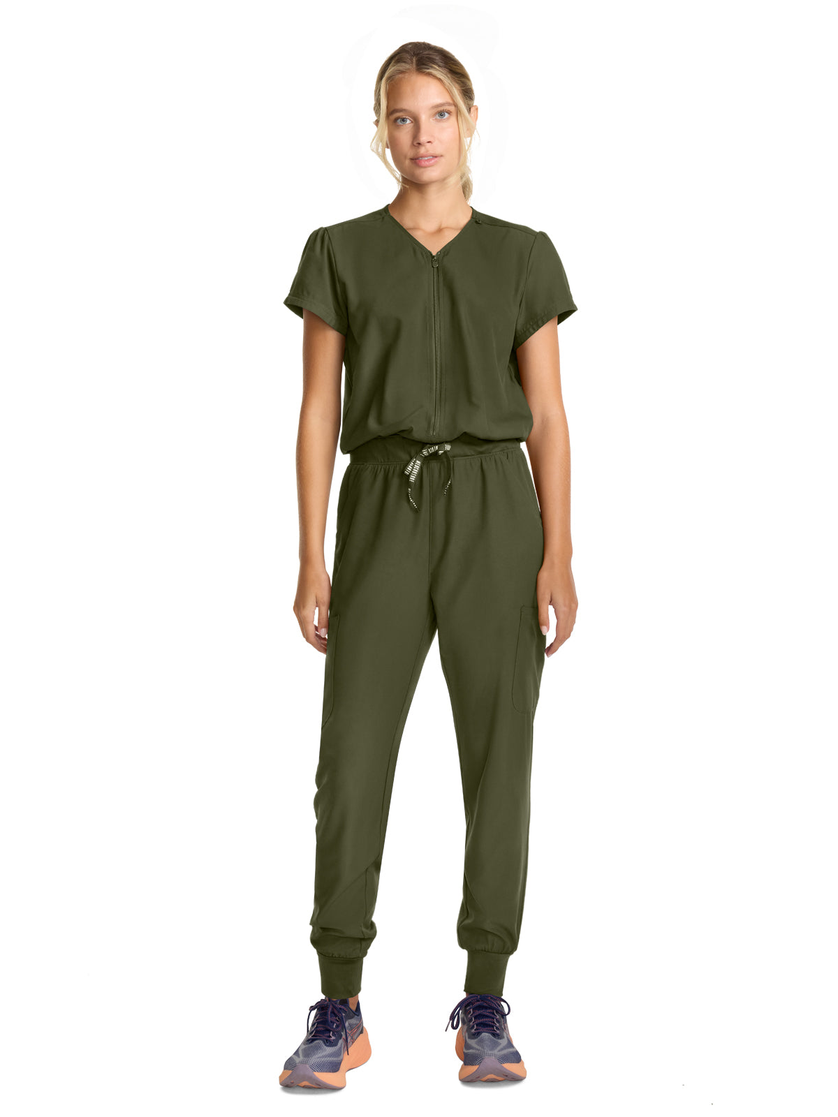 Med Couture - MC Insight - Women's 4-Pocket Zip Front Jumpsuit