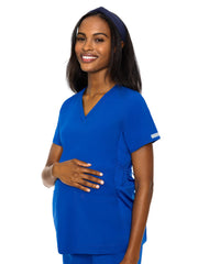 Med Couture - MC Touch - Women's 2-Pocket V-Neck Maternity Top