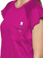 Med Couture - MC Layers - Women's 1-Pocket Lettuce-Edged Top