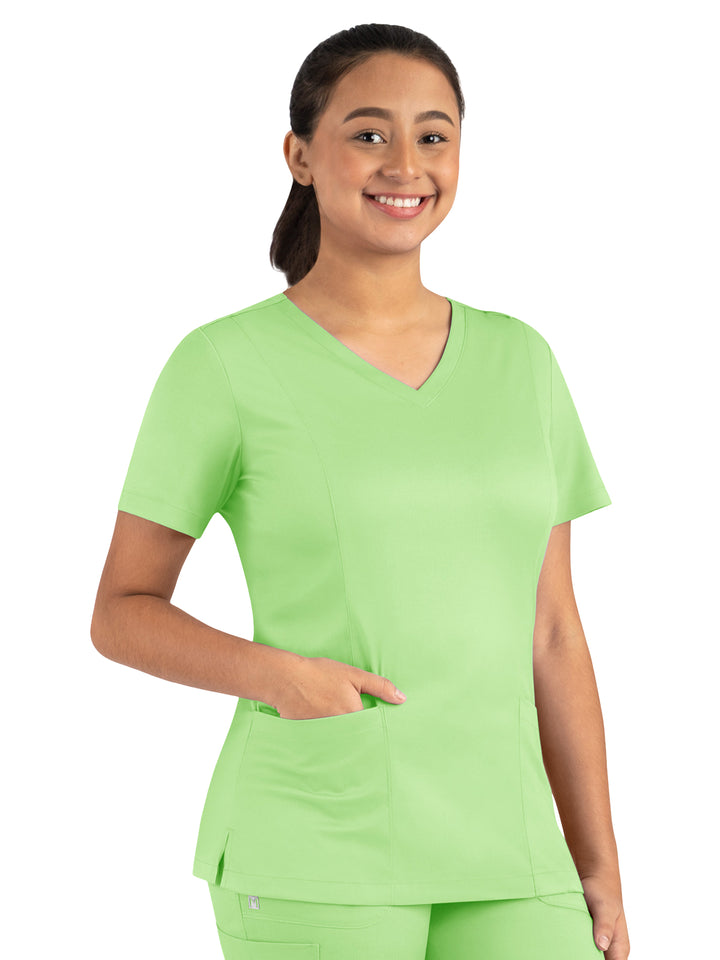 Maevn - Matrix - Women's Three-Pocket V-Neck Top