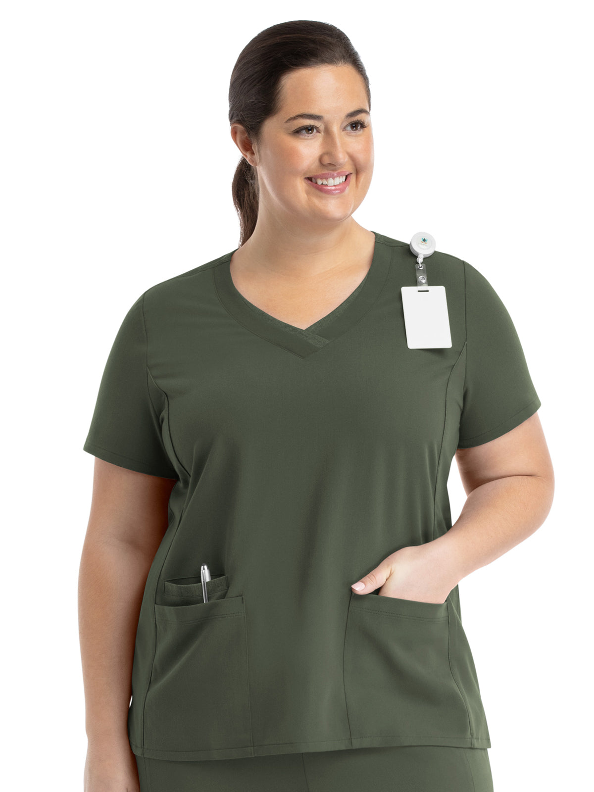 Maevn - Matrix Pro - Women's Layered Three-Pocket V-Neck Top