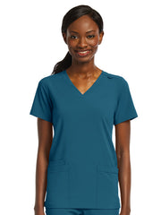 ScrubJoy Originals - Women's Fitted Two-Pocket V-Neck Top