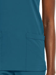 ScrubJoy Originals - Women's Fitted Two-Pocket V-Neck Top