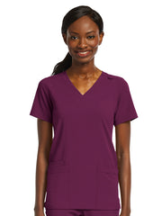 ScrubJoy Originals - Women's Fitted Two-Pocket V-Neck Top