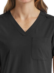 ScrubJoy Originals - Women's Fitted Six-Pocket V-Neck Top