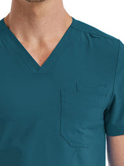 ScrubJoy Fit-4-All - Unisex One-Pocket V-Neck Top