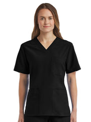 ScrubJoy Fit-4-All - Unisex Three-Pocket V-Neck Top