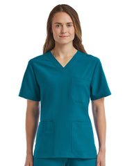 ScrubJoy Fit-4-All - Unisex Three-Pocket V-Neck Top