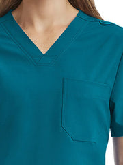 ScrubJoy Fit-4-All - Unisex Three-Pocket V-Neck Top