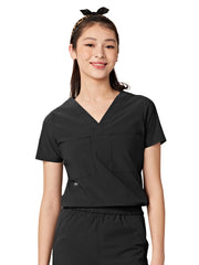 Parkley ABC - Women's Two-Pocket Tuck Band VALENCIA V-Neck Top