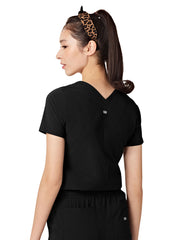 Parkley ABC - Women's Two-Pocket Tuck Band VALENCIA V-Neck Top