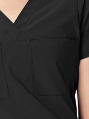 Parkley ABC - Women's Two-Pocket Tuck Band VALENCIA V-Neck Top