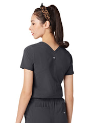 Parkley ABC - Women's Two-Pocket Tuck Band VALENCIA V-Neck Top