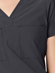Parkley ABC - Women's Two-Pocket Tuck Band VALENCIA V-Neck Top