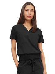 Parkley Quantum - Women's Two-Pocket LUNA Tuck Band V-Neck Top