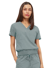 Parkley Quantum - Women's Two-Pocket LUNA Tuck Band V-Neck Top