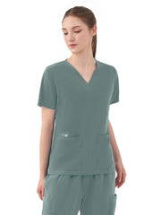 Parkley Quantum - Women's Five-Pocket AURORA V-Neck Top