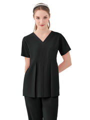 Parkley Quantum - Women's One-Pocket ASPEN Peplum Maternity V-Neck Top