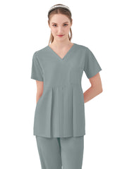 Parkley Quantum - Women's One-Pocket ASPEN Peplum Maternity V-Neck Top