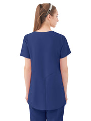 Parkley Quantum - Women's One-Pocket ASPEN Peplum Maternity V-Neck Top
