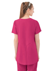 Parkley Quantum - Women's One-Pocket ASPEN Peplum Maternity V-Neck Top